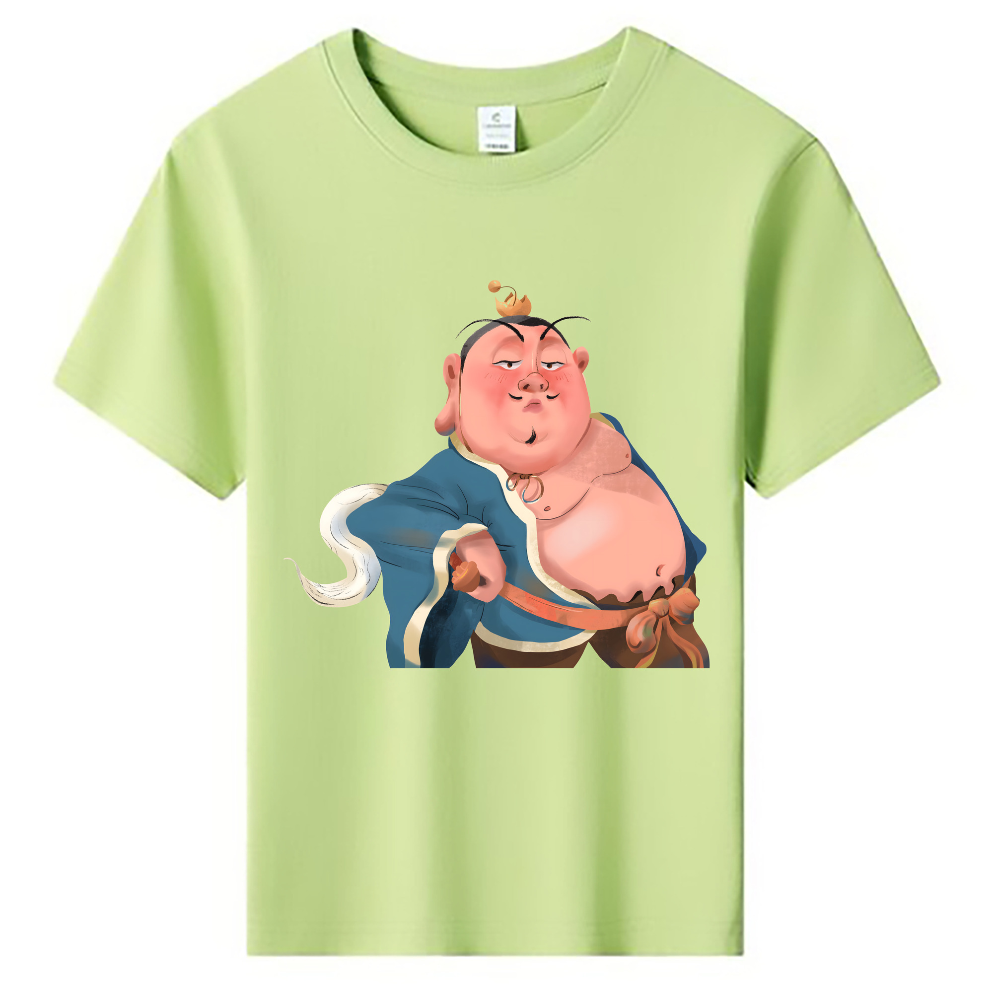 （画像用） Ne Zha 2 ナタ 魔童の大暴れ 綿100％キッズTシャツ（フロントプリント）